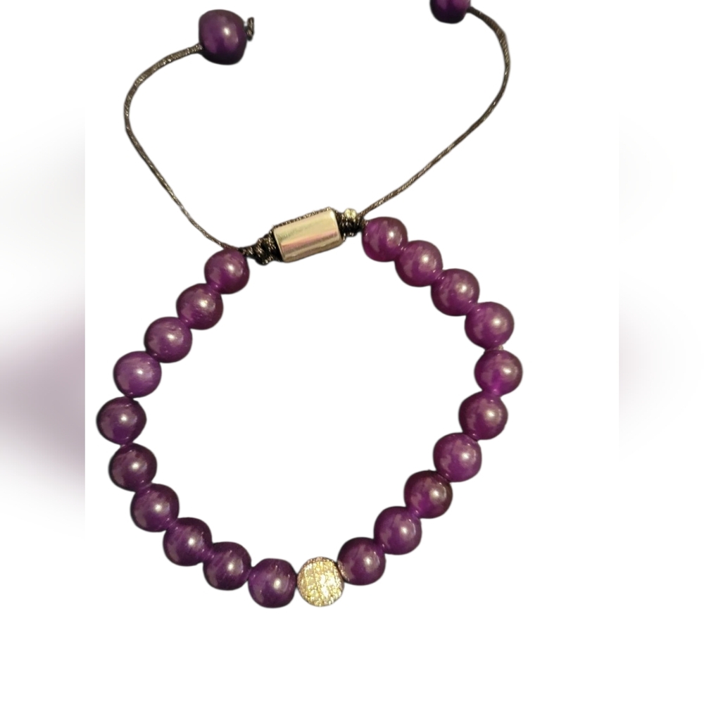 Aura Elegant Adjustable Natural Stone Bracelets-Amethyst